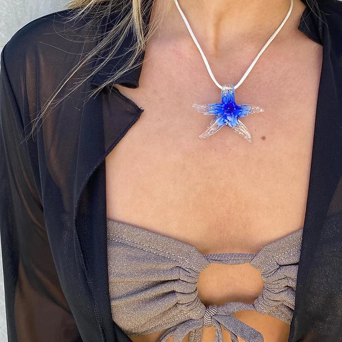 Bloom Necklace - Dark Blue